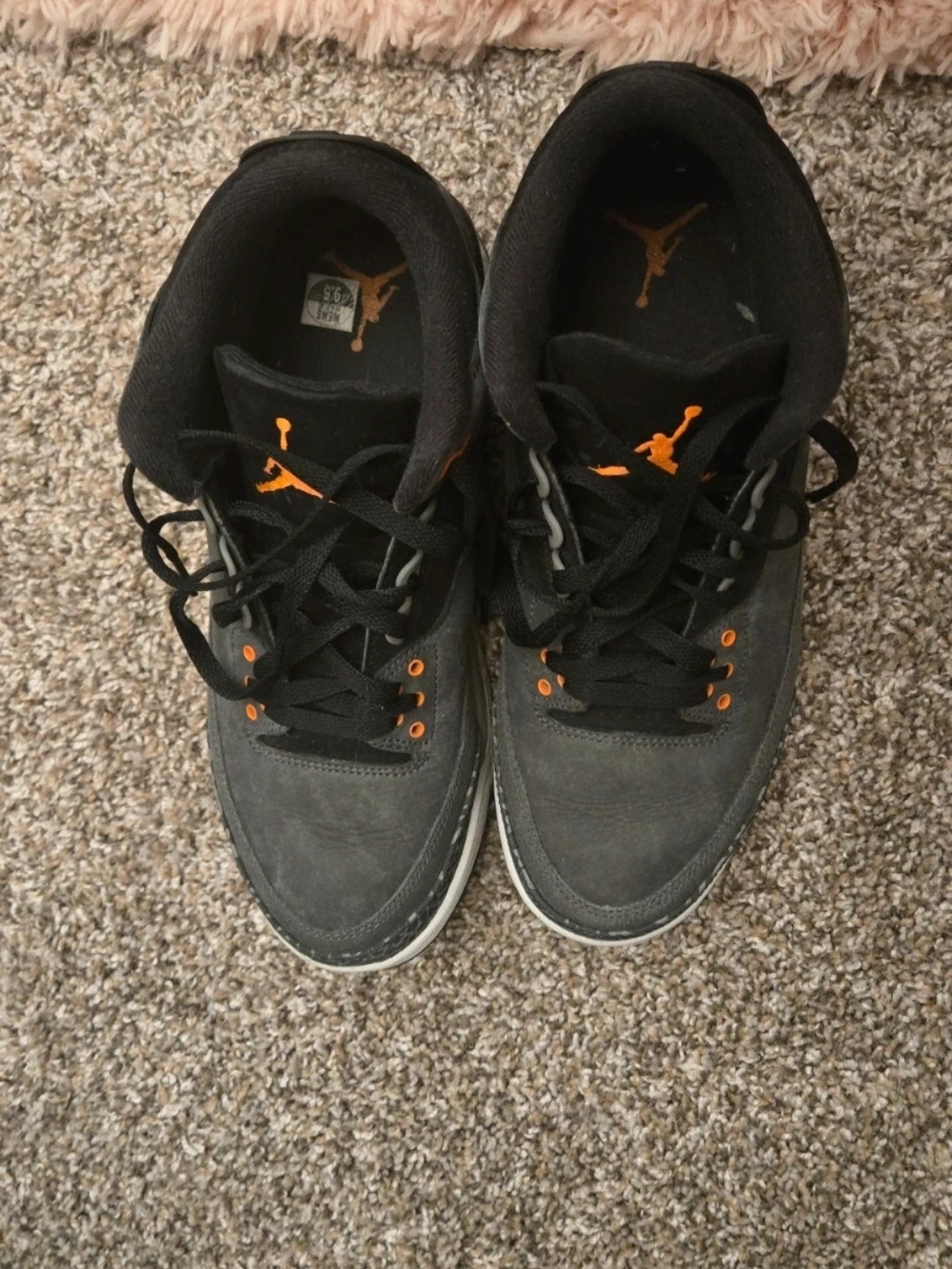 Nike Men's Athletic Shoes in Black and Orange Accent